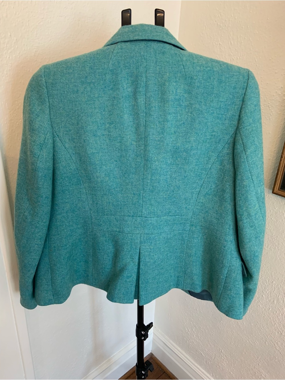 Talbots Teal Wool-Blend Women’s Blazer Classic Tailored Jacket - Picture 13 of 16